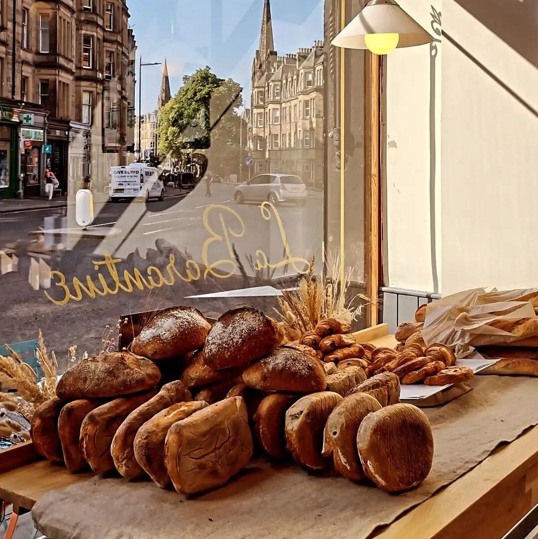 Baked goods in the La Barantine window.